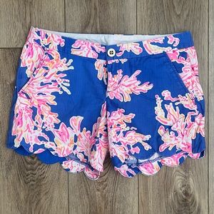 Size 2 EUC Buttercup scalloped Lilly Pulitzer shorts